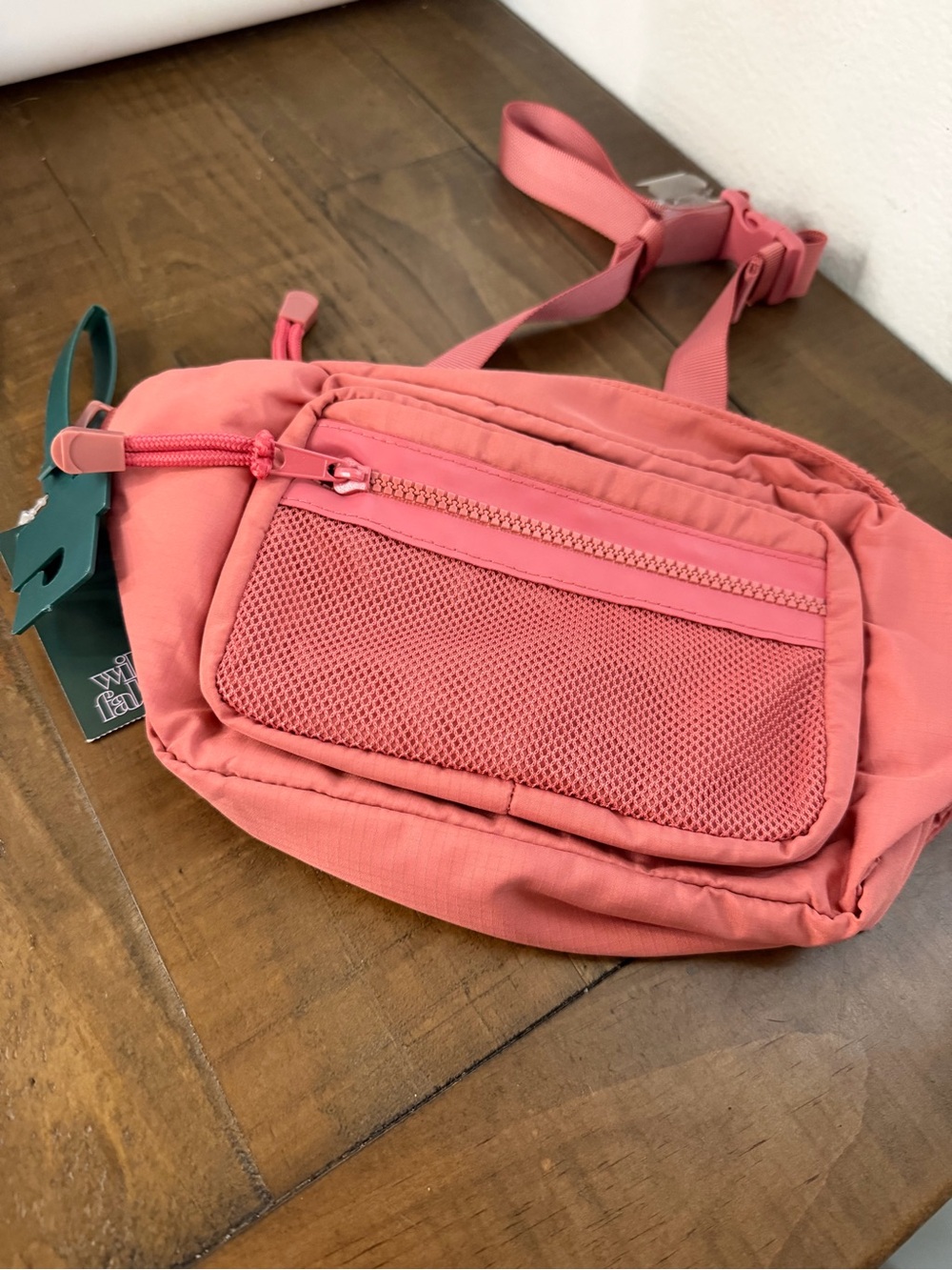 Wild fable pink salmon coral colored belt bag crossbody purse Fanny pack new